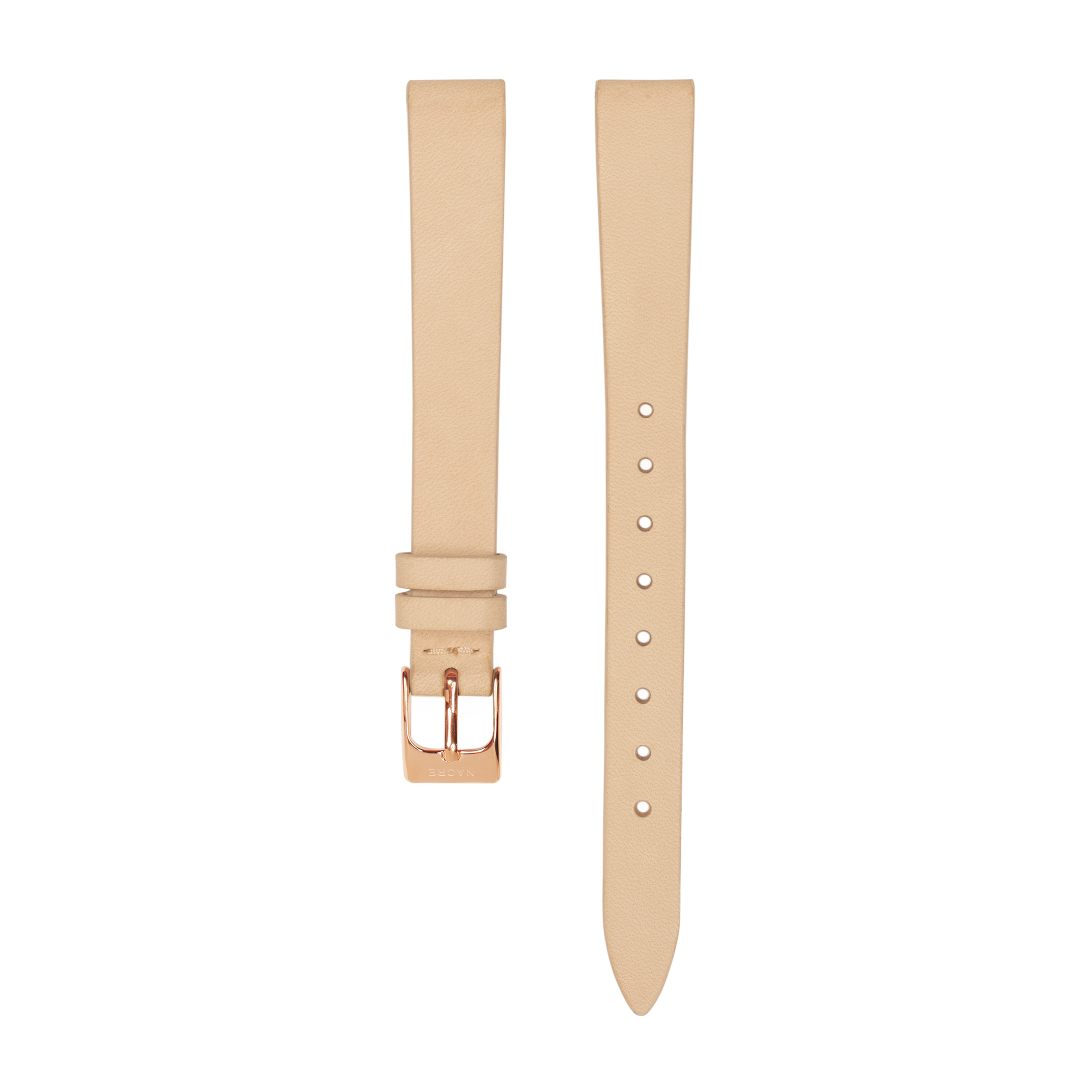 Strap - Italian Leather - Sand Leather - Rose Gold - 12mm